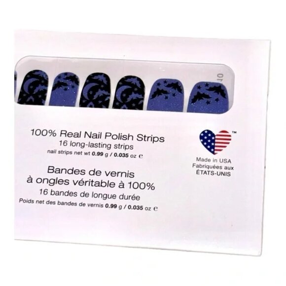 NIP Color Street Bat’s Amore Black Glitter Halloween Press-On Nail Polish Set - Picture 7 of 9